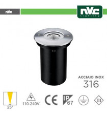 Segna Passo LED IP67 - 3000K 6.5W 529LM 25° Φ116 24V
