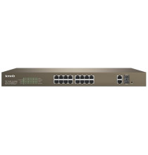 Switch PoE Web Smart 16 Porte 10/100+2Gb+2SFP Tenda TEF1218P