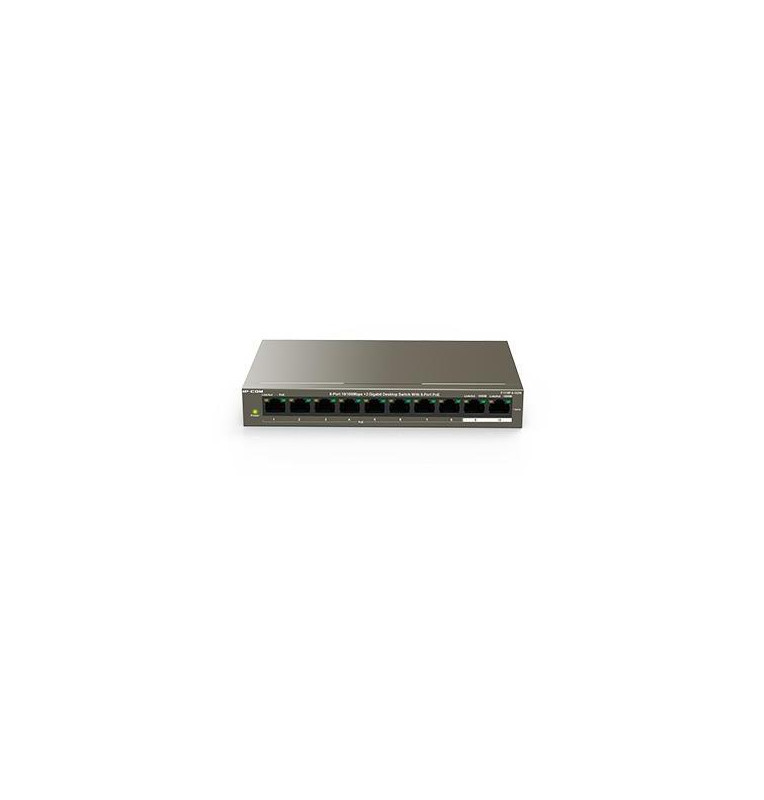 IP-COM F1110P 2 porte Gbps + 8 porte PoE 10/100Mbps switch