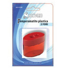 Temperamatite ARTIGLIO 2 fori in plastica con serbatoio