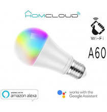 Lampadina Wi-Fi RGB+Bianco caldo E27 A60 dimmerabile