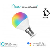 Lampadina Wi-FI RGB+BIANCO CALDO E14 G45 dimmerabile