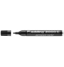 Marcatore EDDING 2000C - Nero - punta conica -  conf. 10 pz
