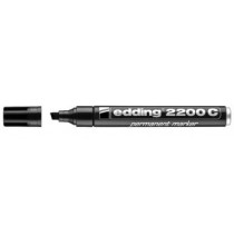 Marcatore EDDING 2200C - Nero - p. scalpello -  conf. 10 pz