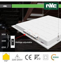Pannello LED60x60 4000K 35/40/45W 1W~100LM UGR19 NOFLICKER