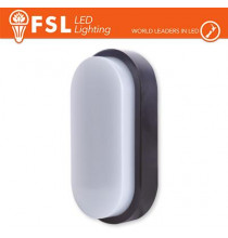 Plafoniera LED OVALE NERA 15W 3000K 55*100*200 IP54 