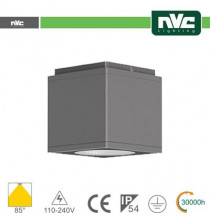 Downlight Cubo LED IP54 da soffitto - 8W 640lm 3000k 30°