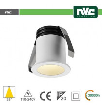 Punto Luce LED 2W 3000K 38° IP20 FORO:35mm