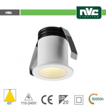 Punto Luce LED 2W 3000K 60° IP20 FORO:35mm