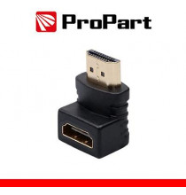 Adattatore Spina HDMI (19PIN) – Presa HDMI (19PIN) 90° dorat