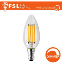 Lampada Filamento Oliva - 4W 4000K E14 Dimmerabile