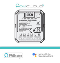 Modulo PuIsante/Interruttore 4CH Wi-Fi da incasso