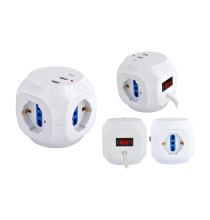 Multipresa Cubo da tavolo 3pos bip/schuko + 3USB + TypeC