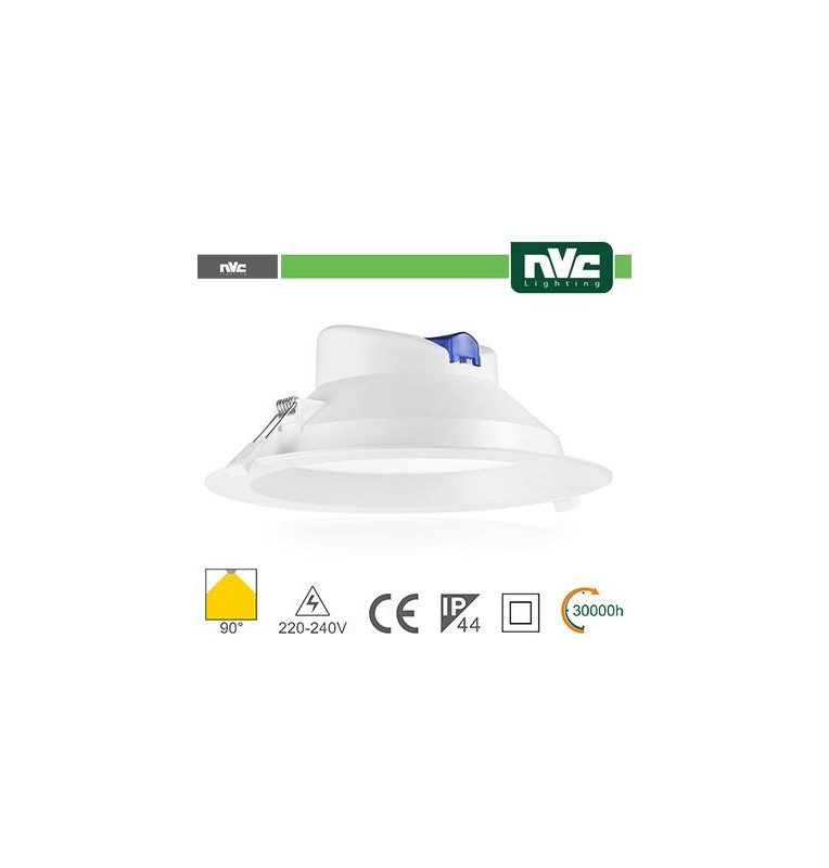 Downlight LED IP44 25W 3000K 2450LM 90º FORO:195-210mm Downlight LED IP44 25W 3000K 2450LM 90º FORO:195-210mm