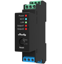 Shelly Pro 2PM - IP Smart Relay DIN 2ch. LAN/WiFi/BT + PM