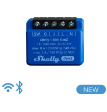 Shelly Mini 1 GEN 3 - Smart Relay 8A AC/DC WiFi/BT