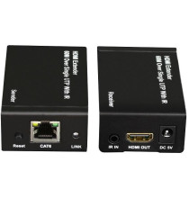 Kit TX-RX Extender HDMI, 60MT UTP, 1080p@60Hz, POE