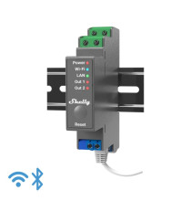 Shelly Pro 2 - IP Smart Relay DIN 2ch. LAN/WiFi/BT