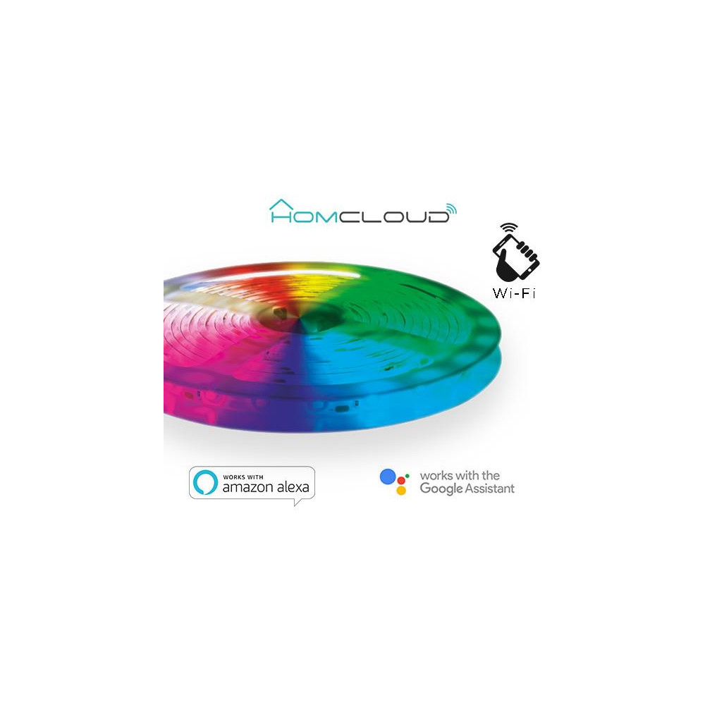 Striscia LED RGB + Bianco caldo wi-fi Kit dimmerabile 3m