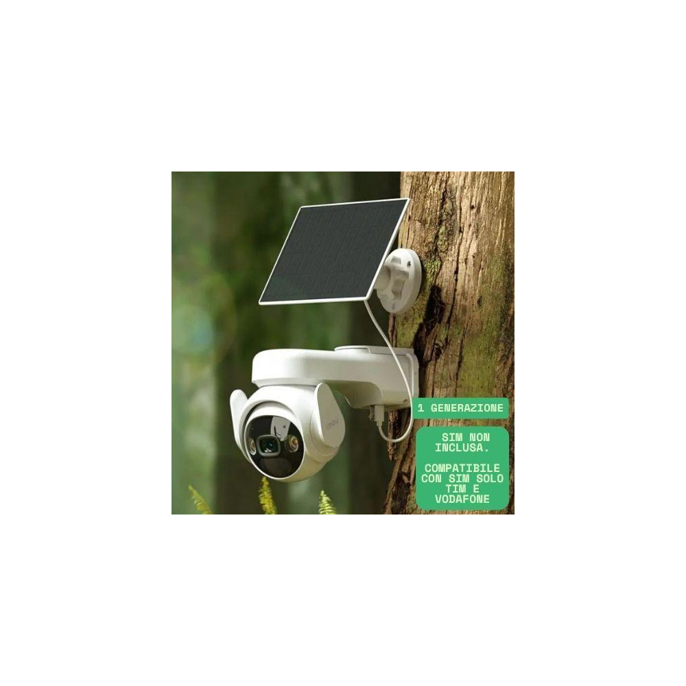 Imou Kit Telecamera Cell PT 4G 1Gen a batteria 2K 3Mp OUTDOOR 360°+ pannello sol