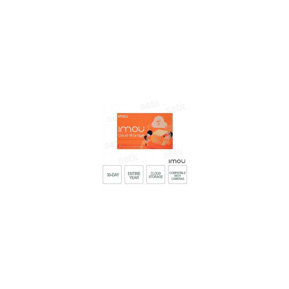 Imou New Cloud Storage Plus - Abbonamento Cloud 30gg per un anno Imou New Cloud Storage Plus - Abbonamento Cloud 30gg per un anno