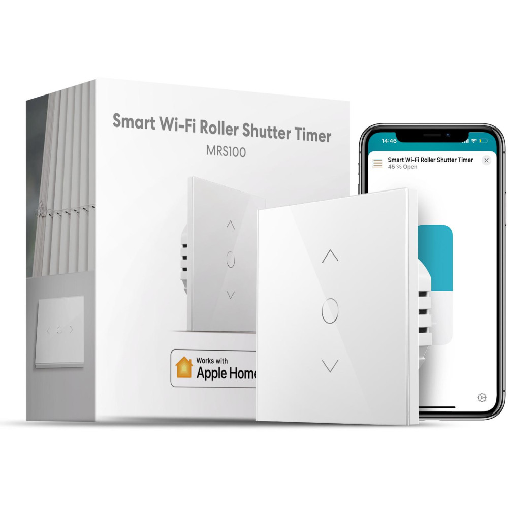 Meross Pulsante Smart Wi-Fi a muro per tapparelle - 220V - Apple HomeKit Meross Pulsante Smart Wi-Fi a muro per tapparelle - 220V - Apple HomeKit