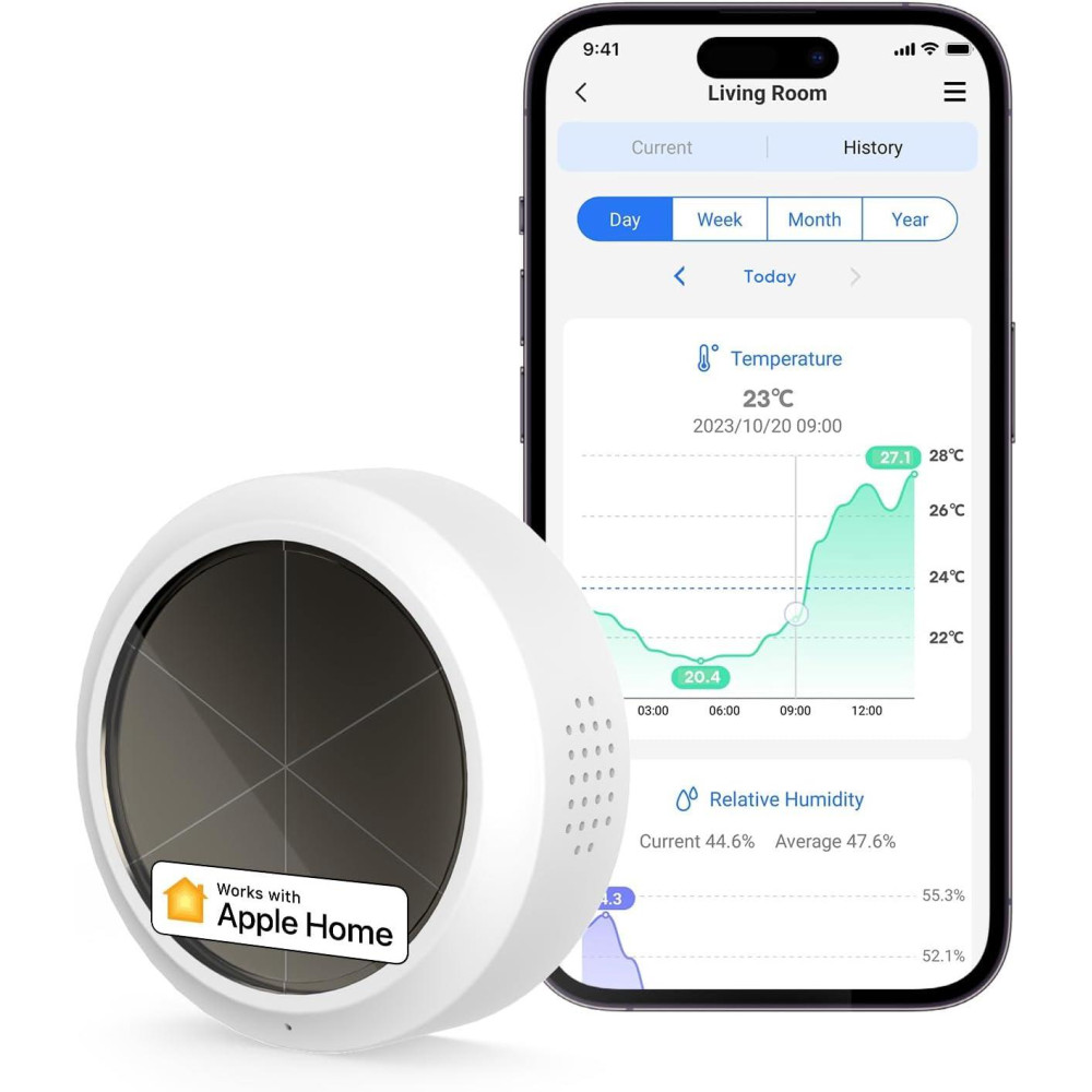 Meross Sensore Temperatura&Umidità Smart RF - Apple HomeKit Meross Sensore Temperatura&Umidità Smart RF - Apple HomeKit