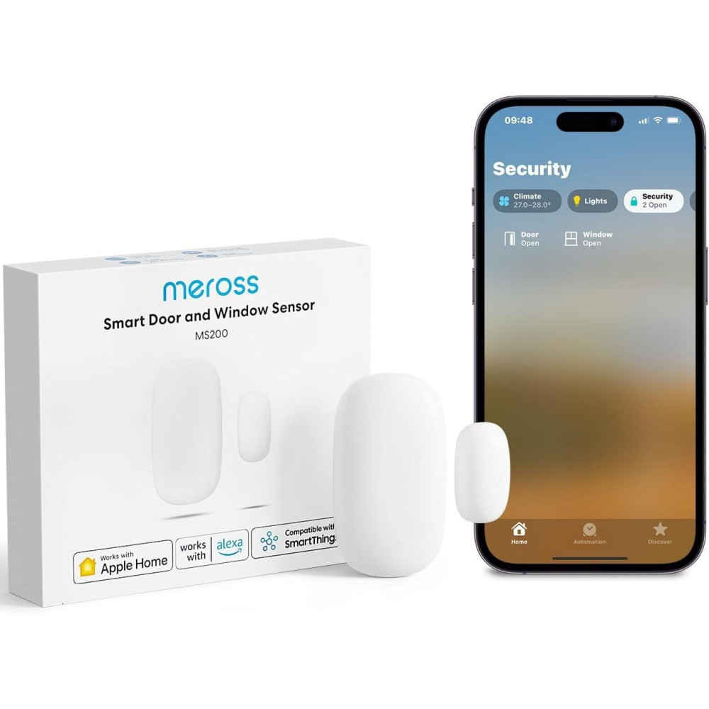 Meross Sensore Porte&Finestre Smart RF - Apple HomeKit Meross Sensore Porte&Finestre Smart RF - Apple HomeKit