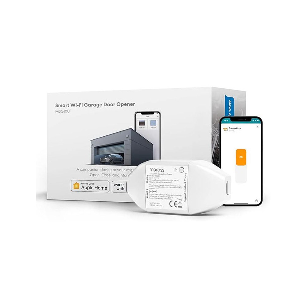 Meross Modulo Smart Apriporta Garage Wi-Fi intelligente Apple HomeKit Meross Modulo Smart Apriporta Garage Wi-Fi intelligente Apple HomeKit