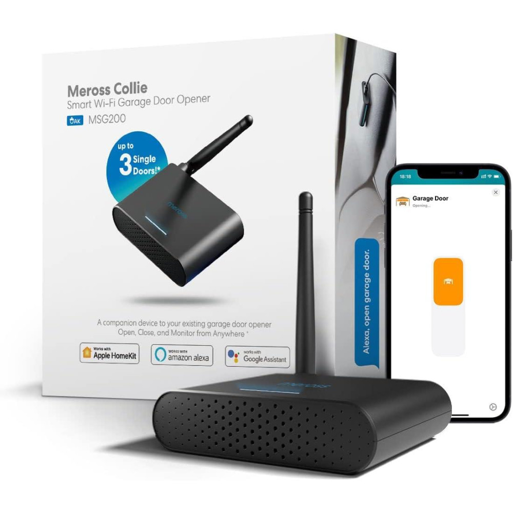 Meross Centralina Apriporta garage Smart Wi-Fi - 3 porte - Apple HomeKit Meross Centralina Apriporta garage Smart Wi-Fi - 3 porte - Apple HomeKit