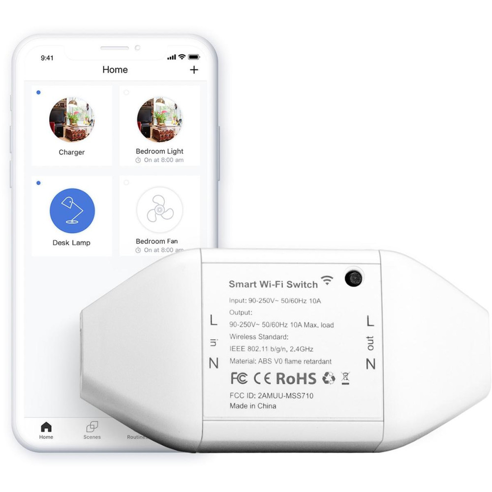 Meross Interruttore Universale 220V Smart Wi-Fi - NON HomeKit Meross Interruttore Universale 220V Smart Wi-Fi - NON HomeKit