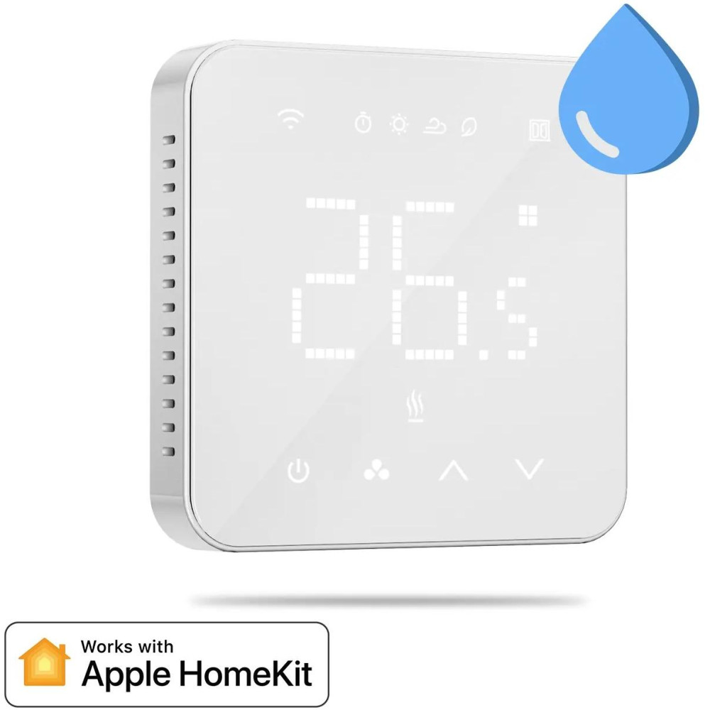 Meross Termostato da parete Smart Wi-Fi riscaldamento ad acqua Apple HomeKit Meross Termostato da parete Smart Wi-Fi riscaldamento ad acqua Apple HomeKit