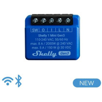 Shelly Mini 1 Gen3 - Smart Relay 8A AC/DC WiFi/BT