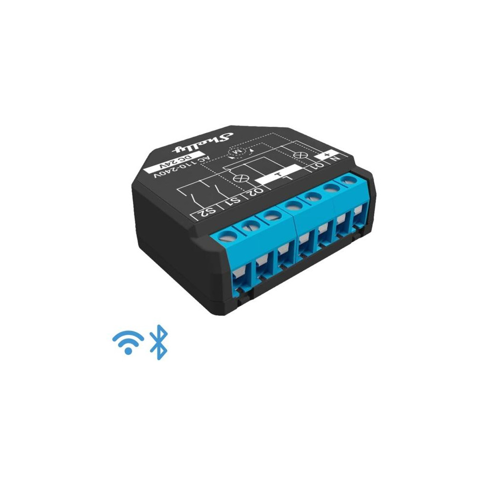 Shelly Plus 2PM - Smart Relay Tapparelle 16A AC/DC WiFi + PM Shelly Plus 2PM - Smart Relay Tapparelle 16A AC/DC WiFi + PM