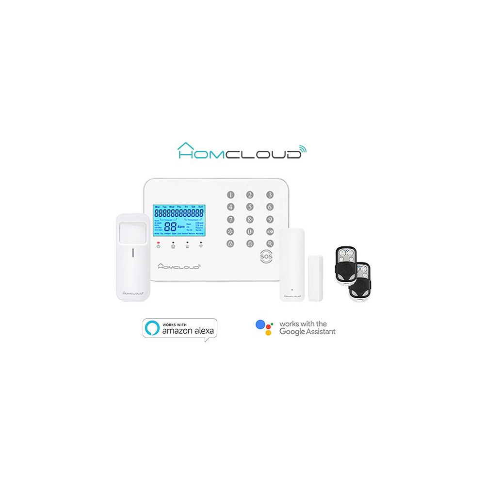 Kit Antifurto wireless 10P Homcloud Wi-Fi + GSM PRO Kit Antifurto wireless 10P Homcloud Wi-Fi + GSM PRO