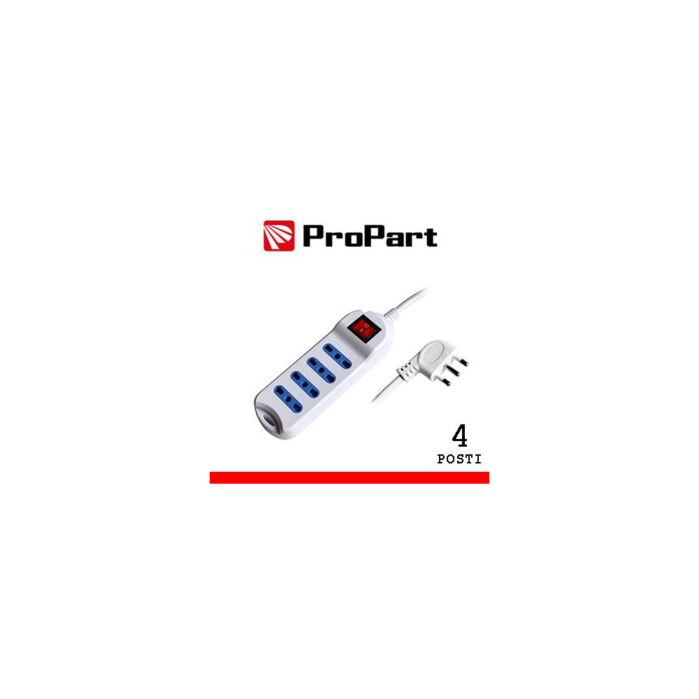 Multipresa 4pos bipasso spina16A +interr. Multipresa 4pos bipasso spina16A +interr.