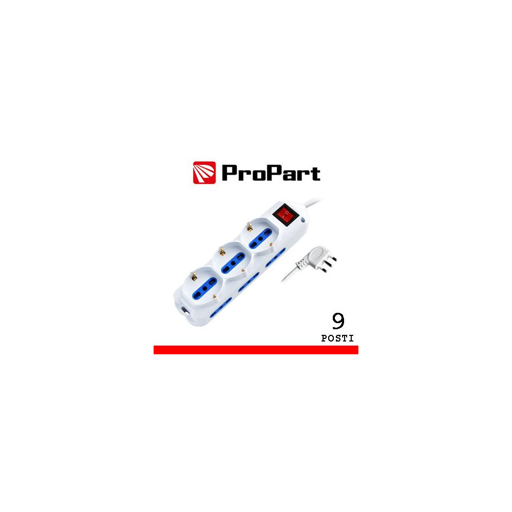 Multipresa 9pos bipasso + bipasso/schuko spina16A +interr. Multipresa 9pos bipasso + bipasso/schuko spina16A +interr.