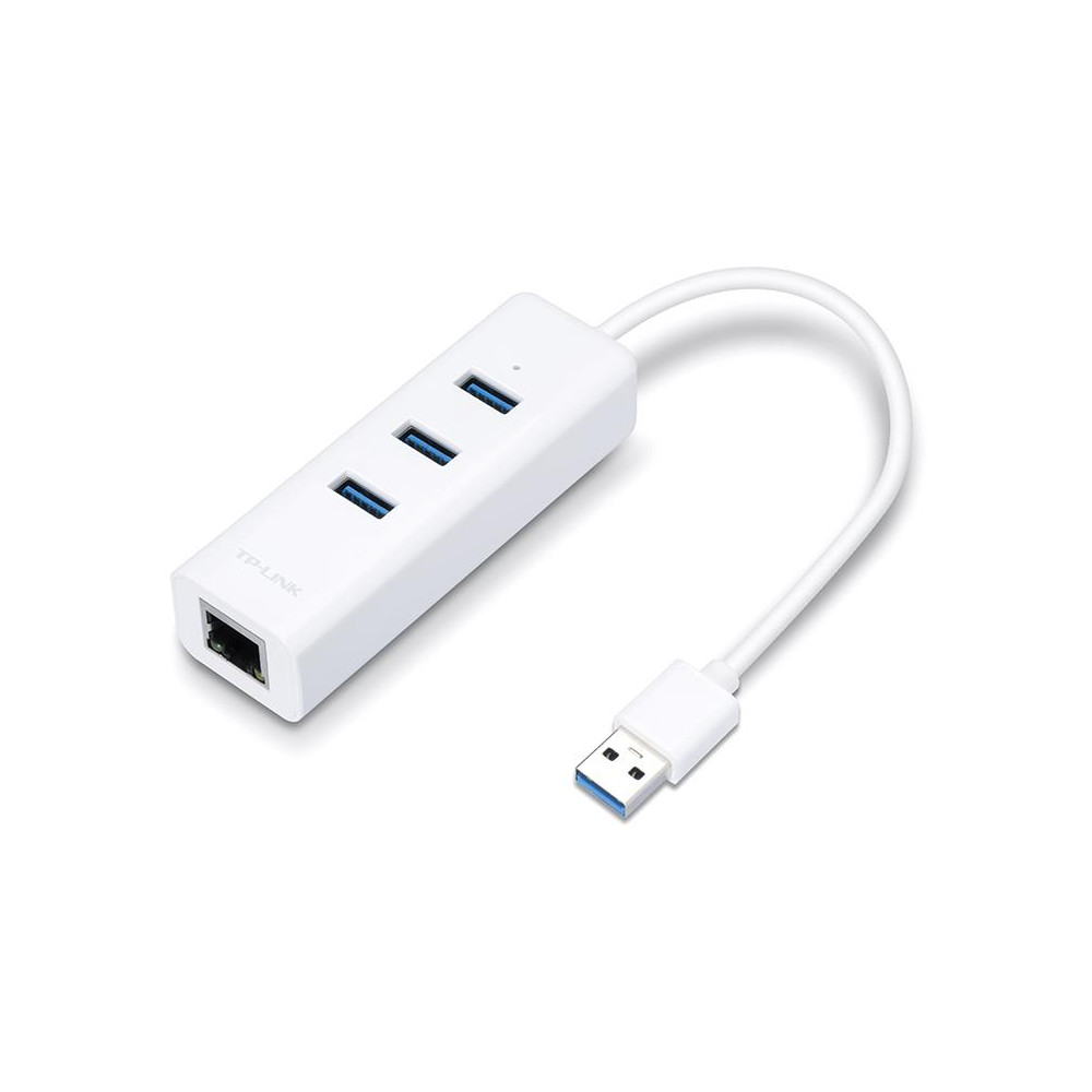 TP-Link Adattatore di rete Gigabit 3 Porte USB 3.0 - UE330 TP-Link Adattatore di rete Gigabit 3 Porte USB 3.0 - UE330