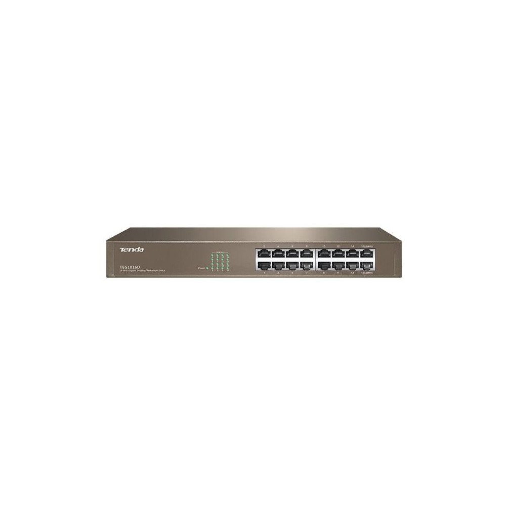 Switch TENDA TEG1016D 16 porte 10/100/1000MBPS 11'' Switch TENDA TEG1016D 16 porte 10/100/1000MBPS 11''