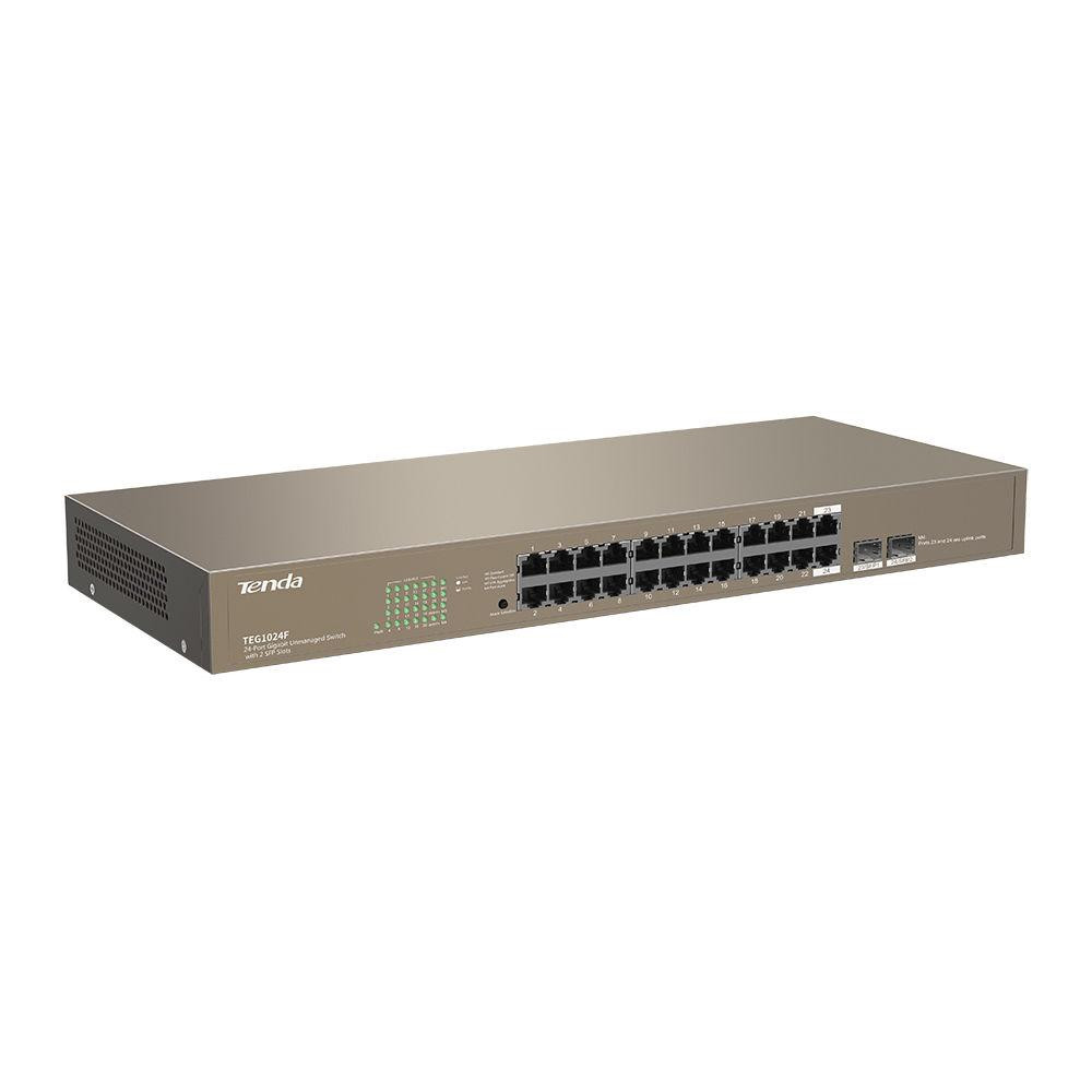 Tenda TEG1024F 24 Porte Gigabit Unmanaged Switch 2xSFP Tenda TEG1024F 24 Porte Gigabit Unmanaged Switch 2xSFP
