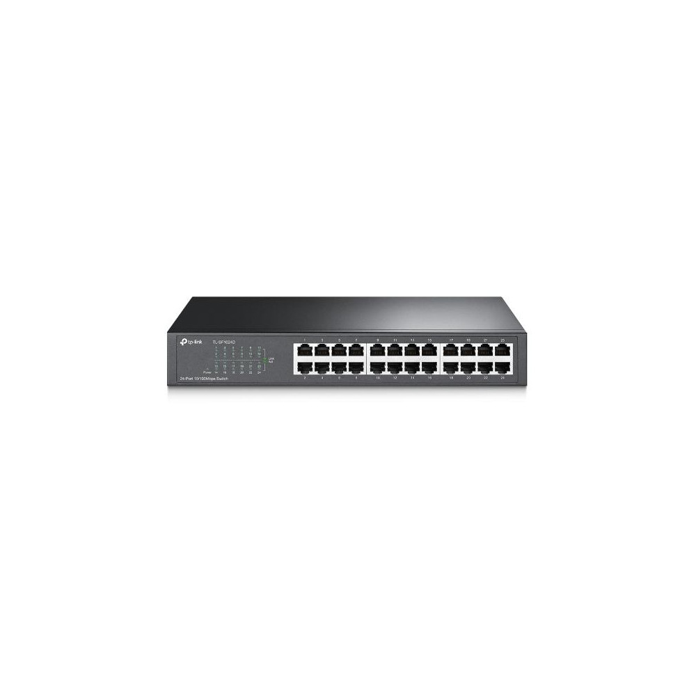 Switch desktop 24 porte 10/100Mbps in acciaio TL-SF1024D Switch desktop 24 porte 10/100Mbps in acciaio TL-SF1024D