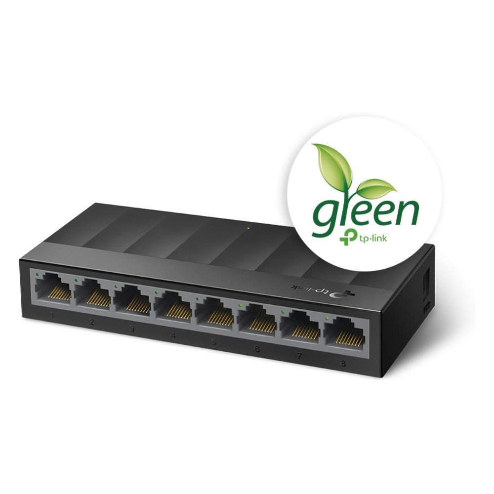 Switch Desktop 8 Porte 10/100/1000Mbps Risparmio energetico Switch Desktop 8 Porte 10/100/1000Mbps Risparmio energetico