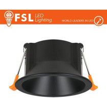 Ghiera fissa TONDA - Alluminio verniciato a polvere, foro 75mm NERA