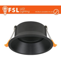Ghiera orientabile TONDA - Alluminio verniciato a polvere, foro 83mm NERA
