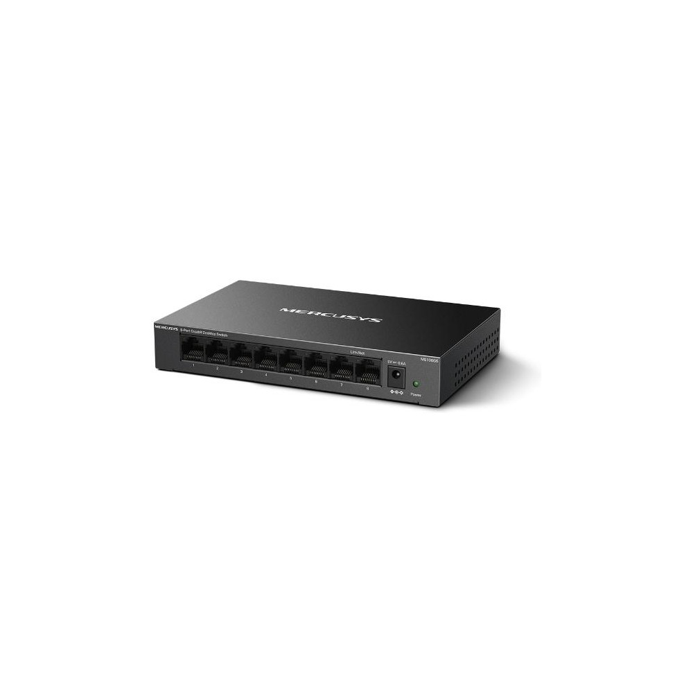 Switch 8-Porte Metallo 10/100/1000Mbps - Mercusys MS108GS Switch 8-Porte Metallo 10/100/1000Mbps - Mercusys MS108GS