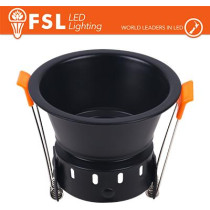 Ghiera fissa TONDA - Alluminio verniciato a polvere, foro 75mm BIANCA