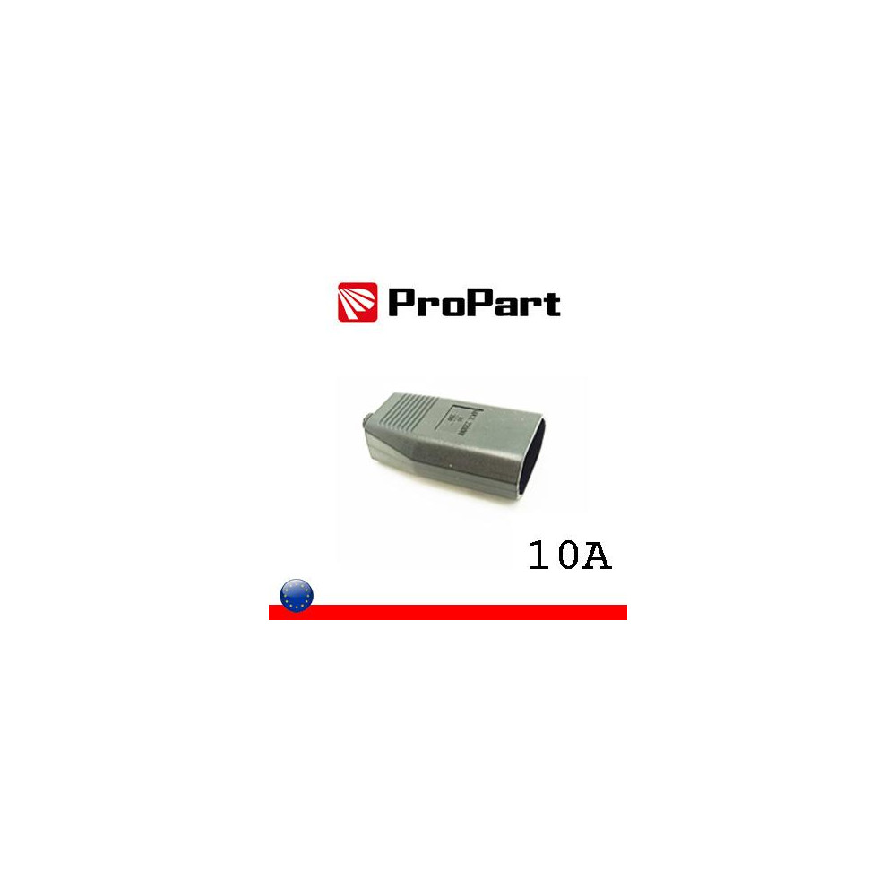 Presa 10A 2P nera polybag Presa 10A 2P nera polybag