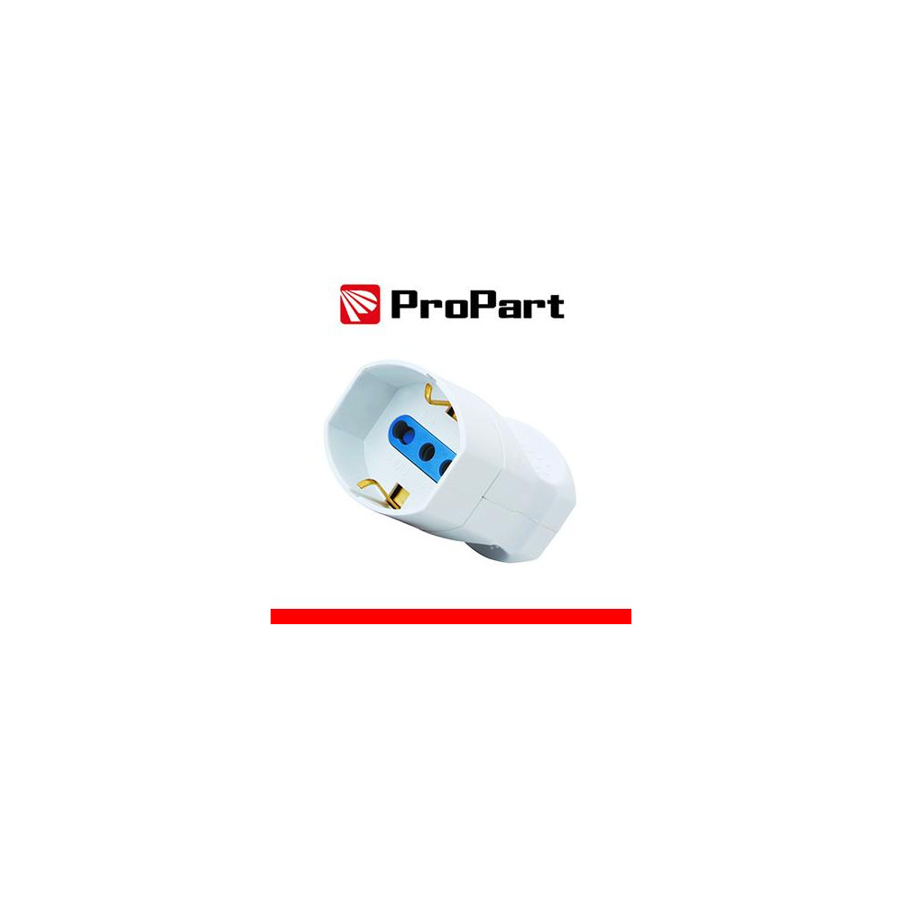 Presa volante Bipasso/Schuko 2P+T Presa volante Bipasso/Schuko 2P+T