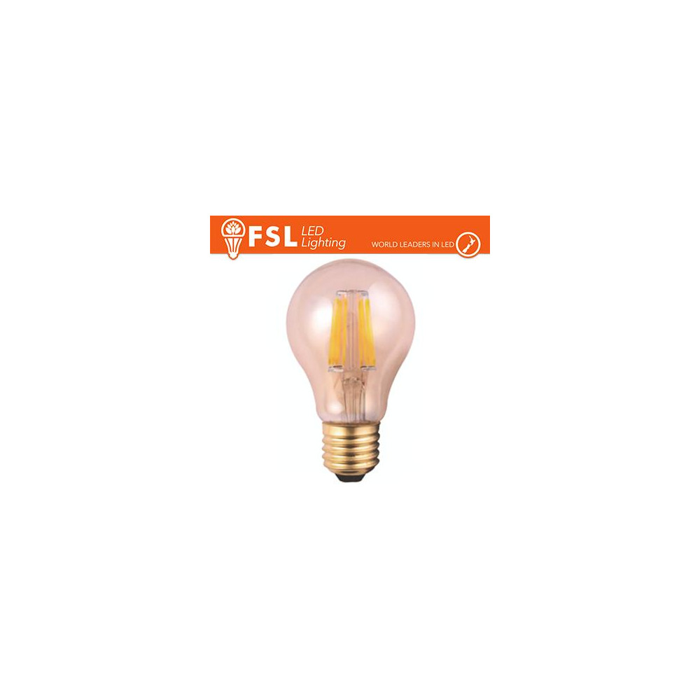 Lampada Goccia Filamento Ambra - 6W 2200K E27 650LM Lampada Goccia Filamento Ambra - 6W 2200K E27 650LM