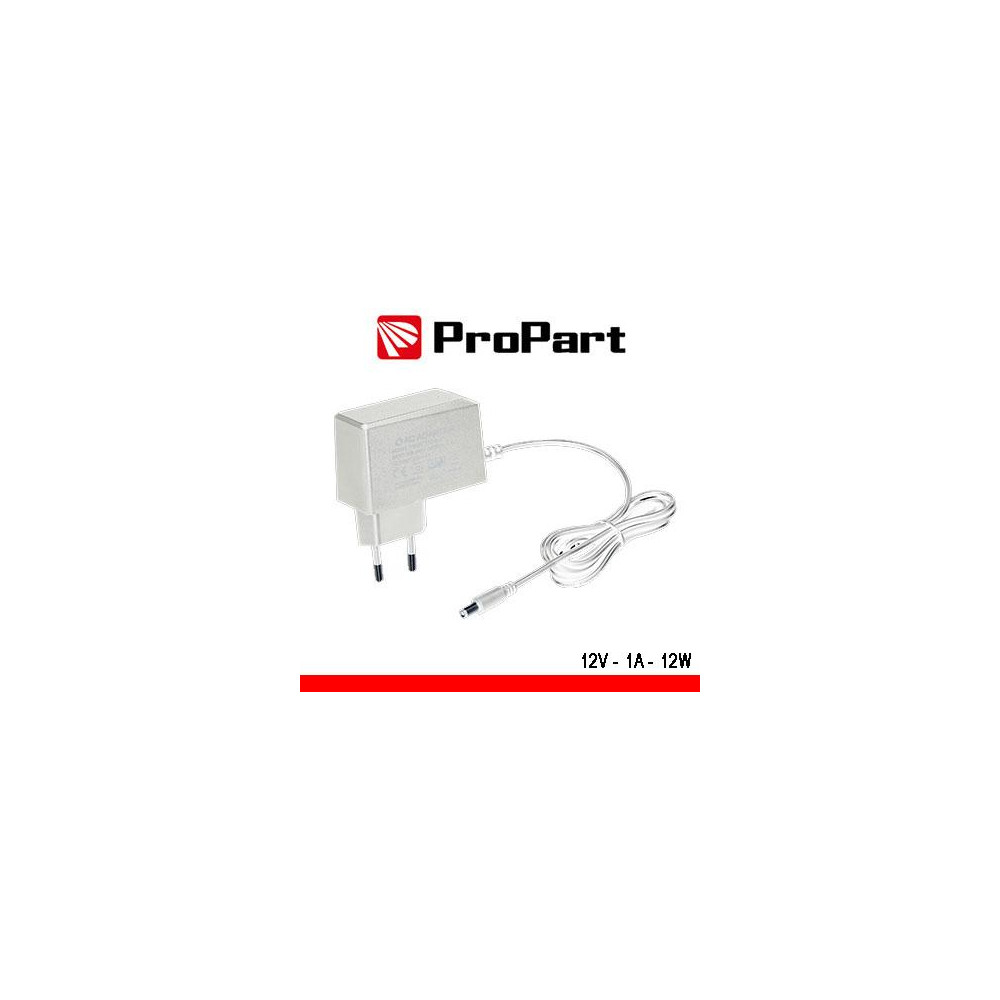Alimentatore Switching tensione cost 12Vdc 1A (12W) Bianco Alimentatore Switching tensione cost 12Vdc 1A (12W) Bianco